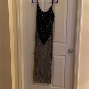 Black see through dress